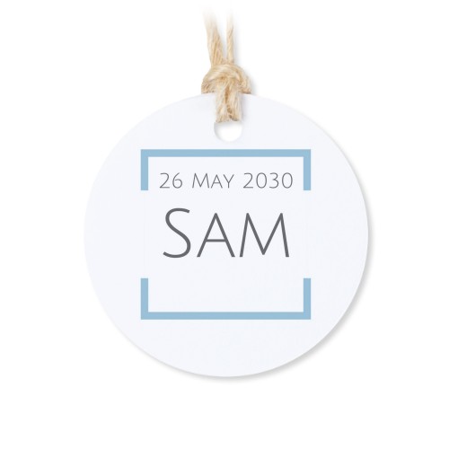 Text On Colored Frame Square