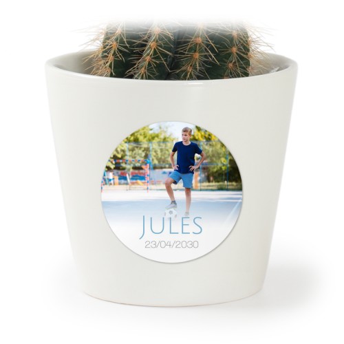 Bloempot met sticker - set van 12