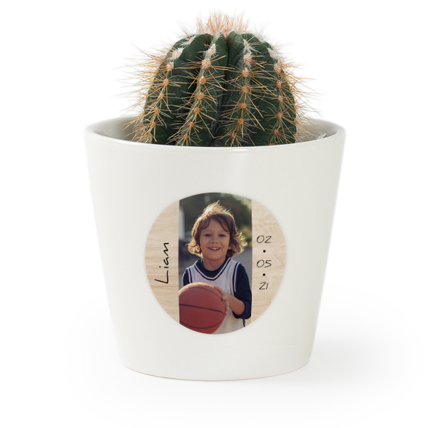 Bloempot met sticker - set van 12 Bloempot met sticker - set van 12