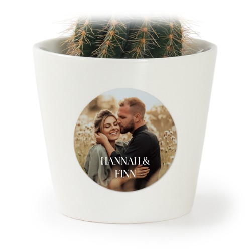 Blomsterpotte med klistremerke - sett med 12 stk