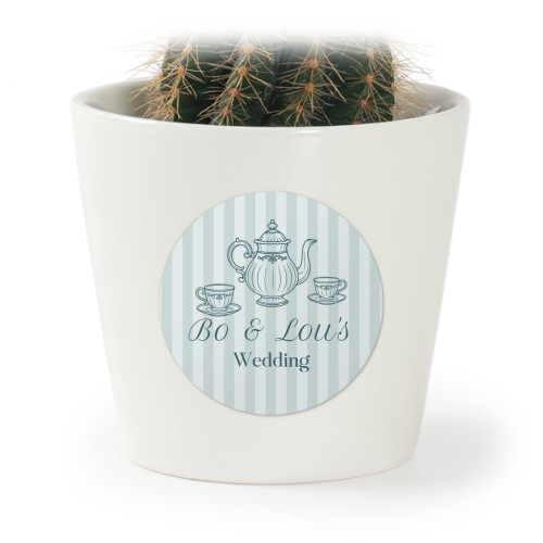 Blomkruka med klistermärke - set med 12 st