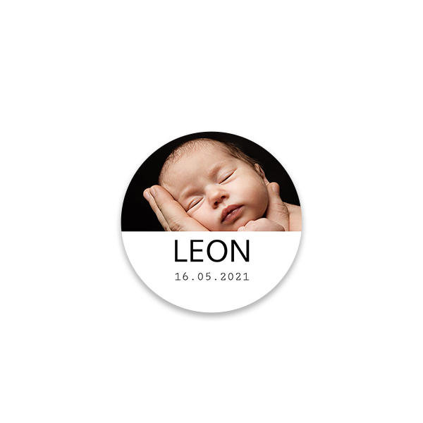 Stickers voor bedankjes rond (set van 24)