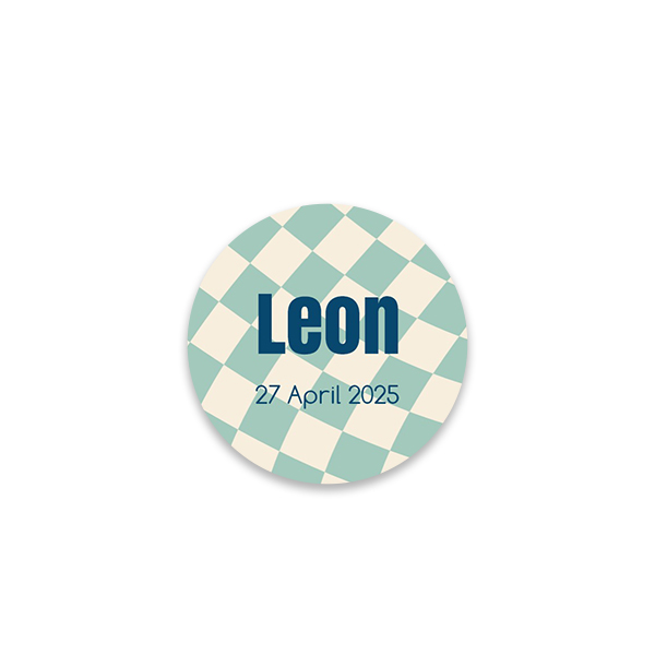 Stickers voor bedankjes rond (set van 24)