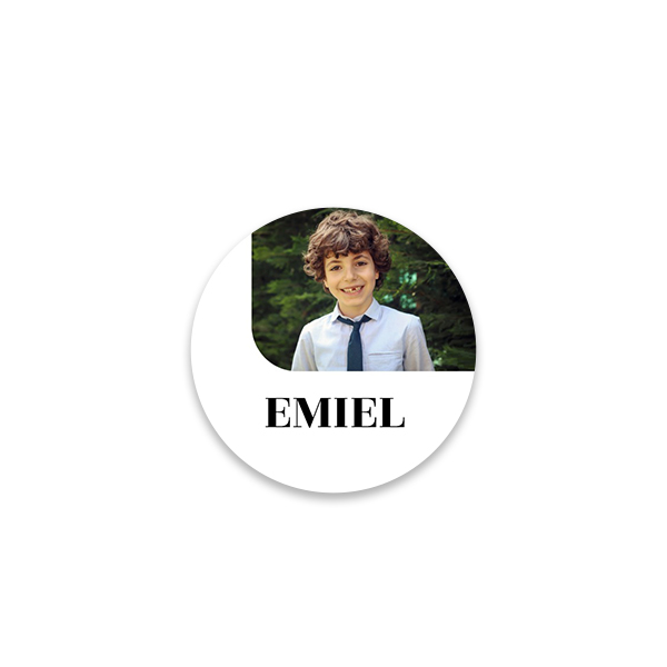 Stickers voor bedankjes rond (set van 24)