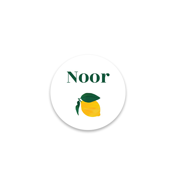 Stickers voor bedankjes rond (set van 24)