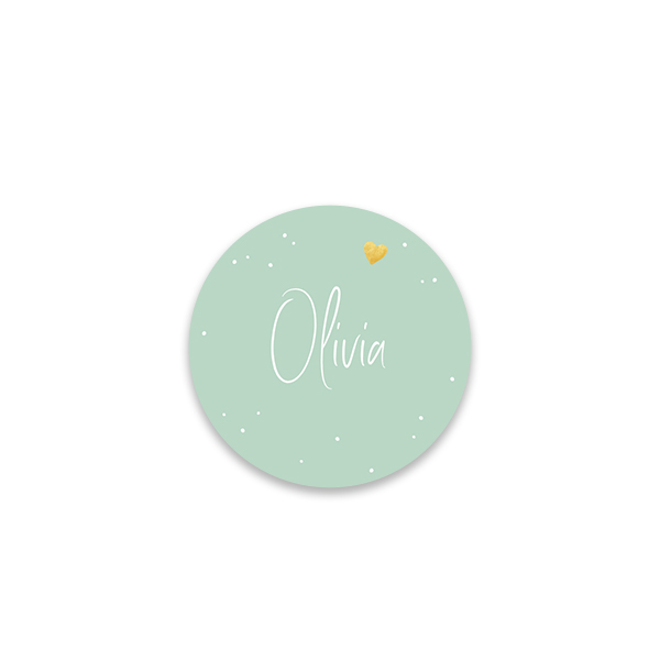Gold Heart Dots - Text Only Gold Heart Dots - Text Only