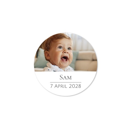 Stickers voor bedankjes rond (set van 12)