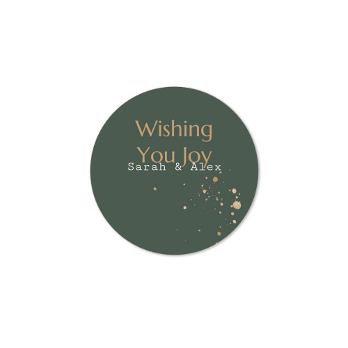 Stickers voor bedankjes rond (set van 12)