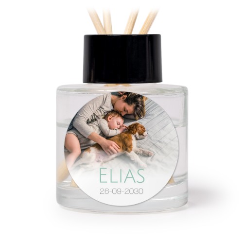 Diffuser med duftpinner Svart Rund - 12 stk