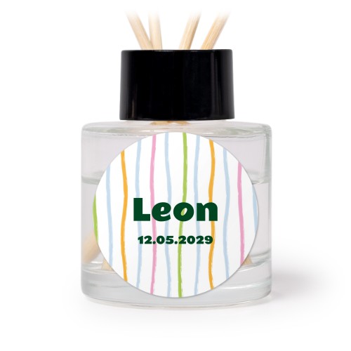 Geurstokjes zwart rond (set van 12)