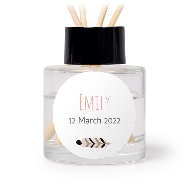 Colourful Boho Feathers - Text Only