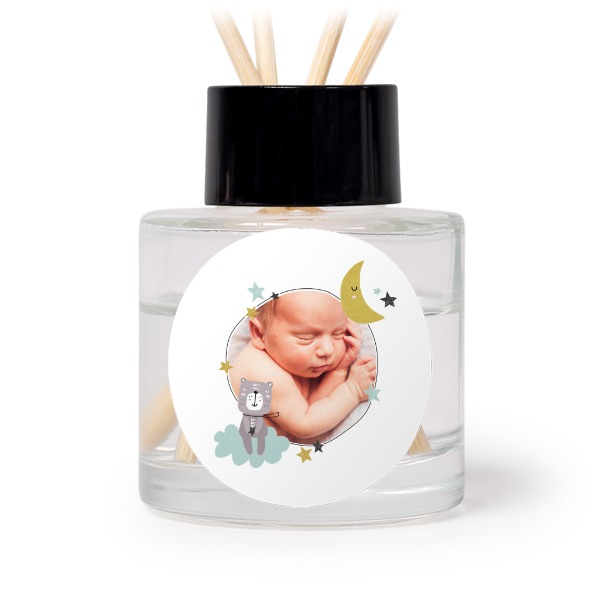 House Perfume Diffuser Black Round - set of 12