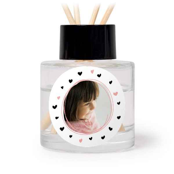 House Perfume Diffuser Black Round - set of 12