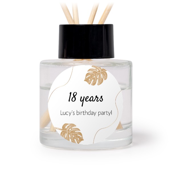 House Perfume Diffuser Black Round - set of 12
