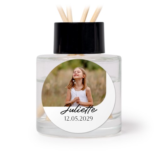 Diffuser med doftpinnar Svart Rund - 12 st