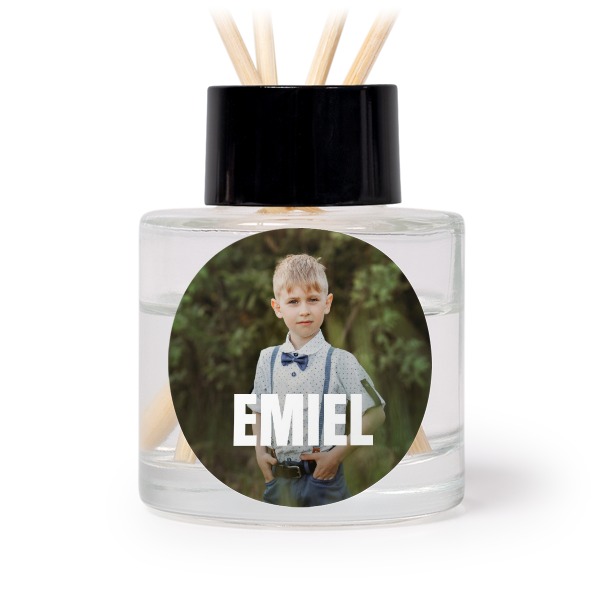 House Perfume Diffuser Black Round - set of 12