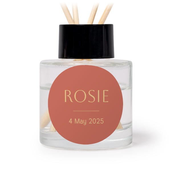 House Perfume Diffuser Black Round - set of 12