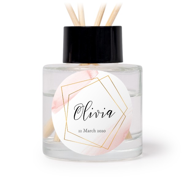 House Perfume Diffuser Black Round - set of 12