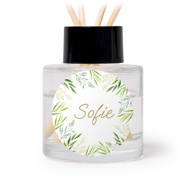 Diffuser med duftpinde Sort Rund - 12 stk Diffuser med duftpinde Sort Rund - 12 stk