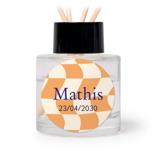 Diffuser med duftpinde Sort Rund - 12 stk