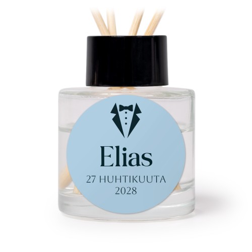 Huonetuoksu tuoksutikuilla, musta pyöreä - 12 kpl