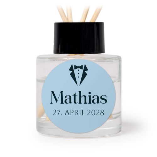 Diffuser med duftpinner Svart Rund - 12 stk Diffuser med duftpinner Svart Rund - 12 stk