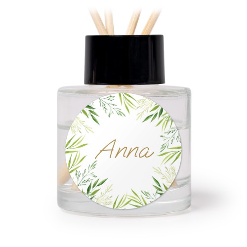 Diffuser med doftpinnar Svart Rund - 12 st