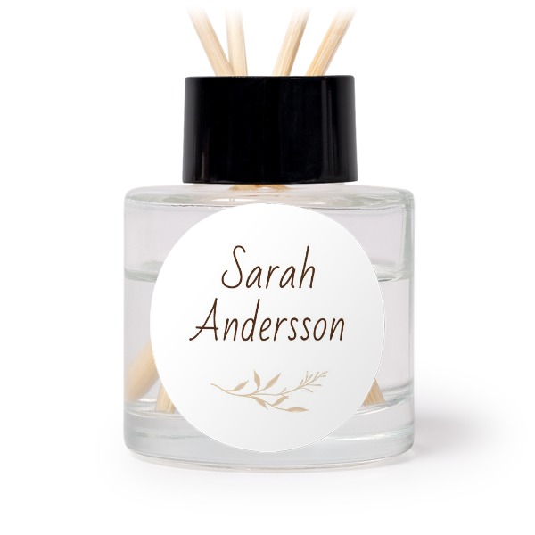 Diffuseur de parfum de maison Noir Rond (lot de 12)