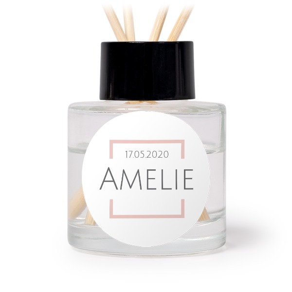 Text On Colored Frame Square