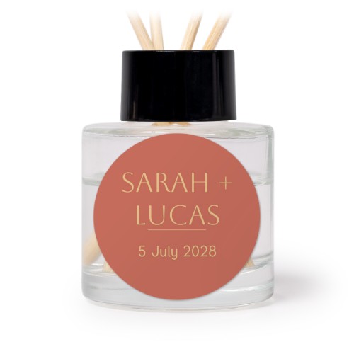 House Perfume Diffuser Black Round - set of 12