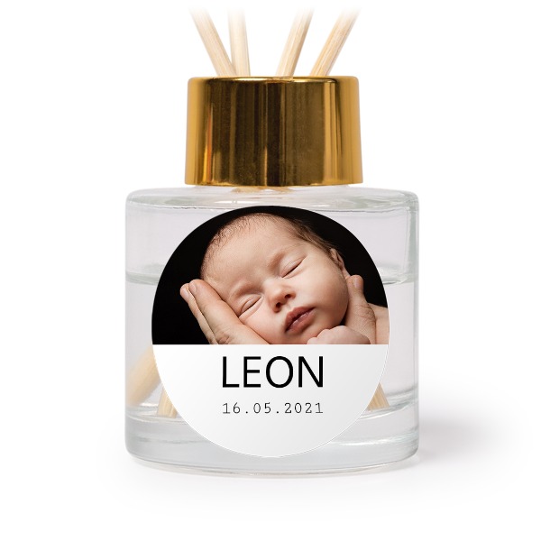 House Perfume Diffuser Gold Round - set of 12