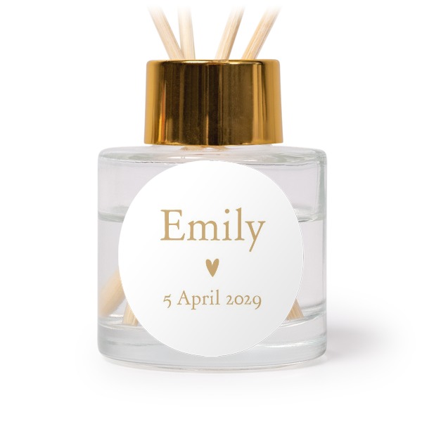 Huisparfum diffuser goud rond (set van 12) Huisparfum diffuser goud rond (set van 12)