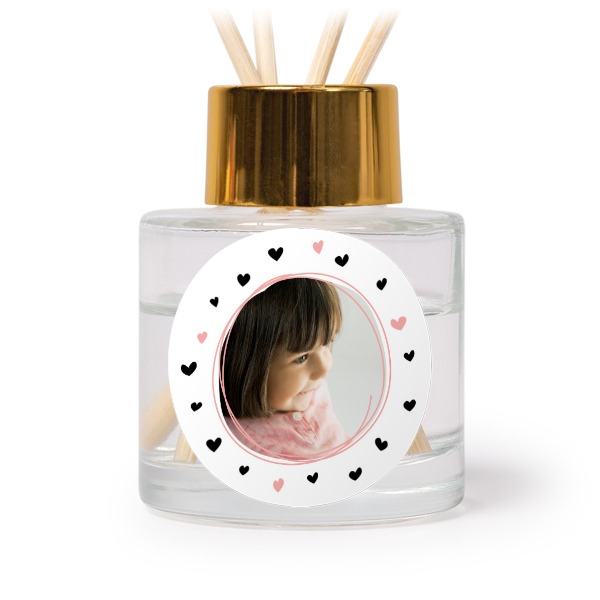 House Perfume Diffuser Gold Round - set of 12