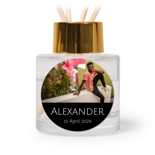 House Perfume Diffuser Gold Round - set of 12
