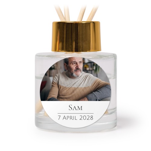 House Perfume Diffuser Gold Round - set of 12