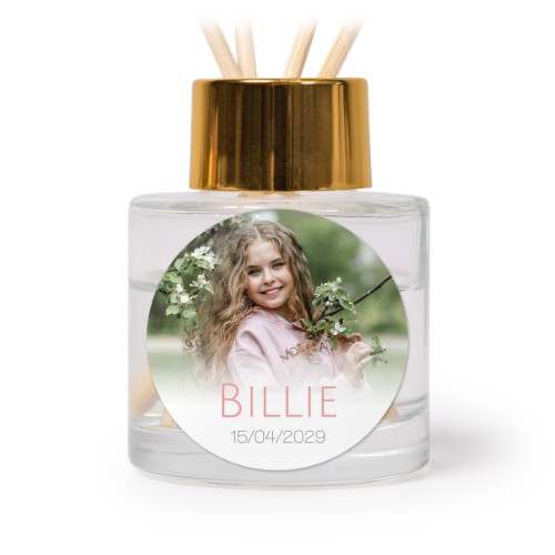 Diffuser med doftpinnar Guld Rund - 12 st