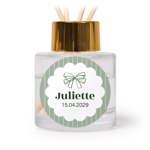 Diffuser med duftpinde Guld Rund - 12 stk