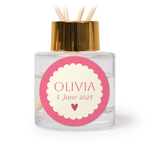 House Perfume Diffuser Gold Round - set of 12