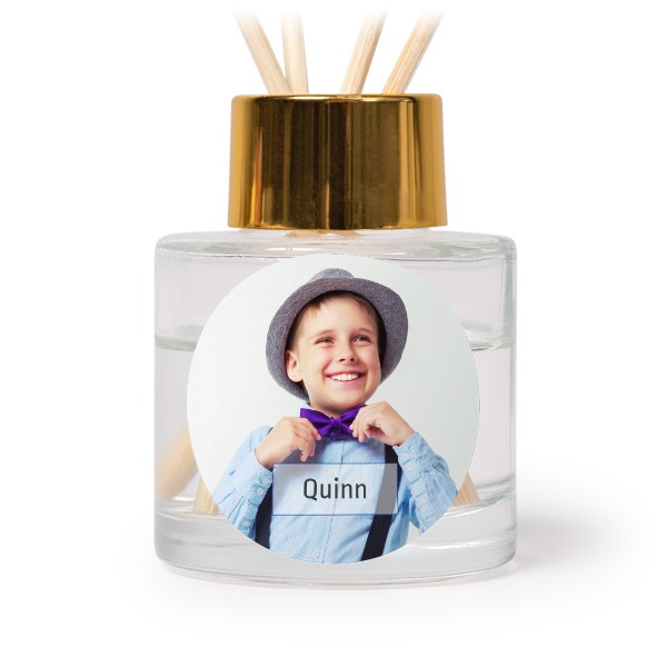 House Perfume Diffuser Gold Round - set of 12