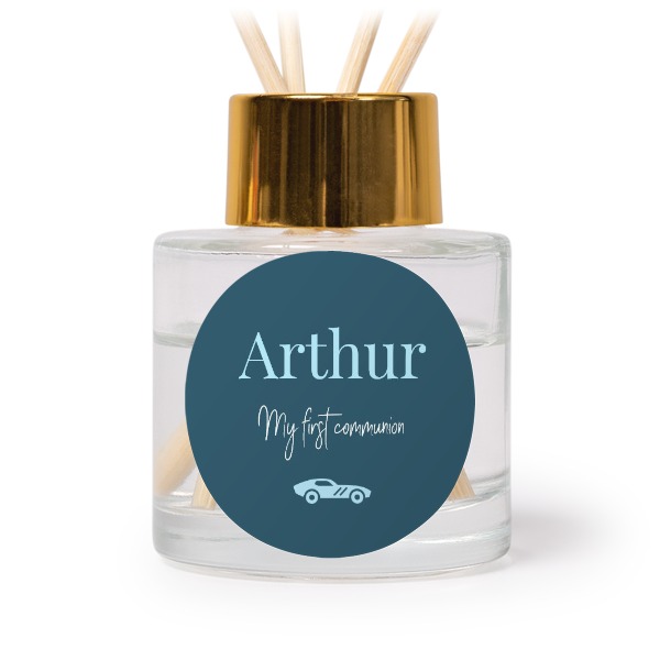 House Perfume Diffuser Gold Round - set of 12