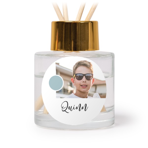 Diffuser med duftpinner Gull Rund - 12 stk