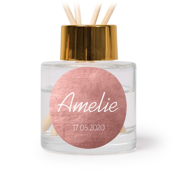 House Perfume Diffuser Gold Round - set of 12