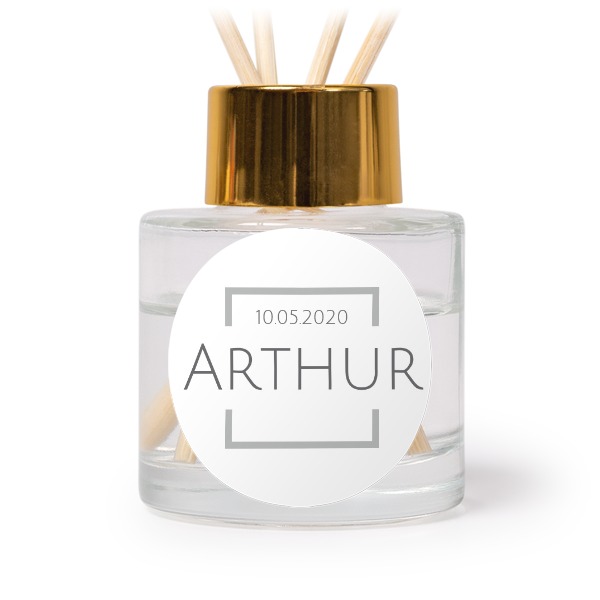 Text On Colored Frame Square