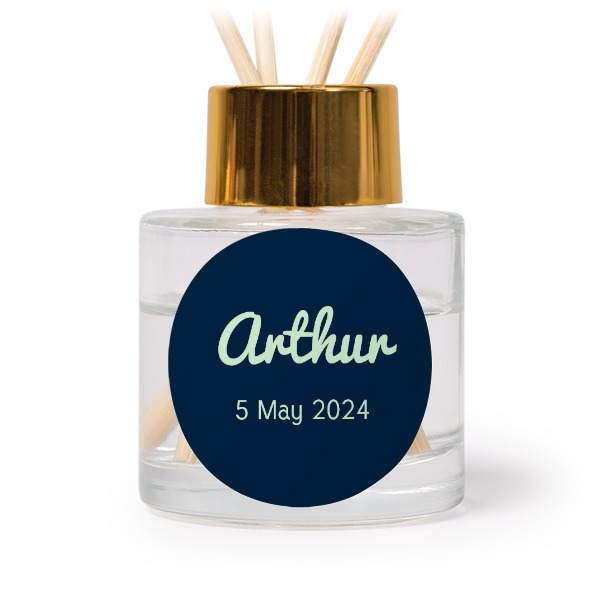 House Perfume Diffuser Gold Round - set of 12