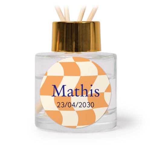 Diffuser med duftpinde Guld Rund - 12 stk