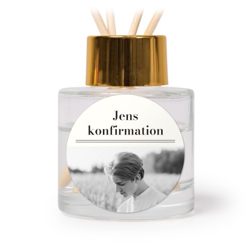 Diffuser med duftpinde Guld Rund - 12 stk