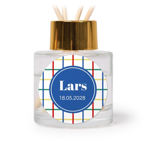 Diffuser med duftpinde Guld Rund - 12 stk