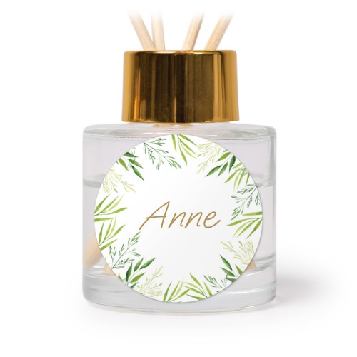 Diffuser med duftpinde Guld Rund - 12 stk