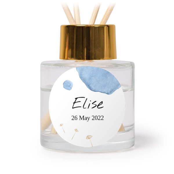 House Perfume Diffuser Gold Round - set of 12