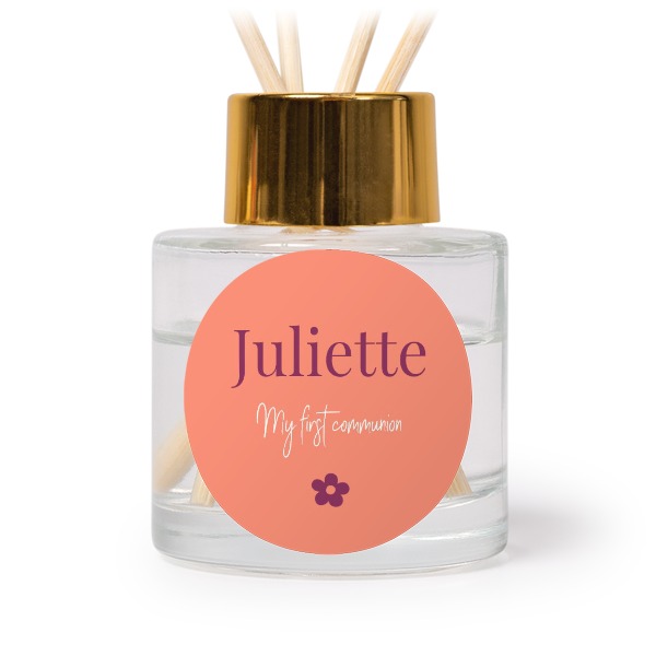 Diffuser med duftpinde Guld Rund - 12 stk